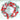 Red & White Swirl artificial Bushy Christmas Wreath for wall, Door and Tree Christmas Décor, 18 inches - Christmas