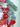 Red & White Swirl artificial Bushy Christmas Wreath for wall, Door and Tree Christmas Décor, 18 inches - Christmas
