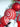 Red & White Swirl artificial Bushy Christmas Wreath for wall, Door and Tree Christmas Décor, 18 inches - Christmas