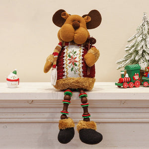 Reindeer Hanging Legs Table Décor, 13 inches - XMAS TABLE DECOR