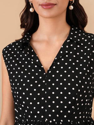 Retro Dot Maternity and Nursing Dress - S Maternity Casual Dress