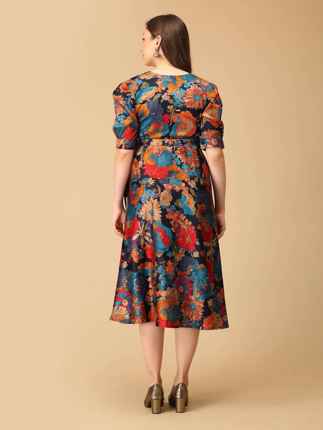 Retro Garden Maternity and Nursing Dress - DRS - SK - RTRGD - S