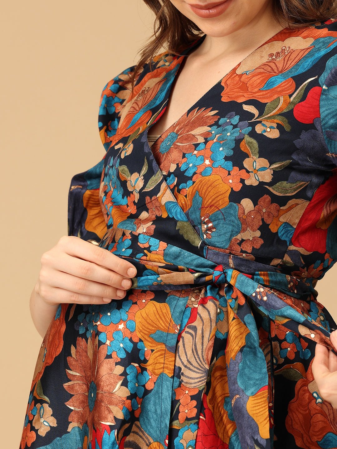 Retro Garden Maternity and Nursing Dress - DRS - SK - RTRGD - S