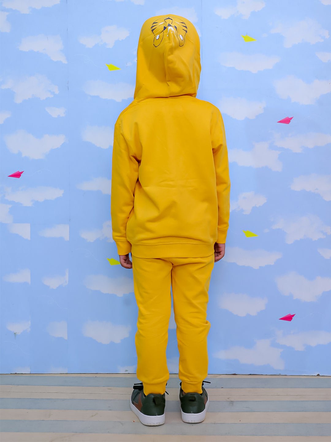 Roar Zipper Jacket & Yellow Sweatpants Combo - KWW - AN - RZYS - 0 - 6