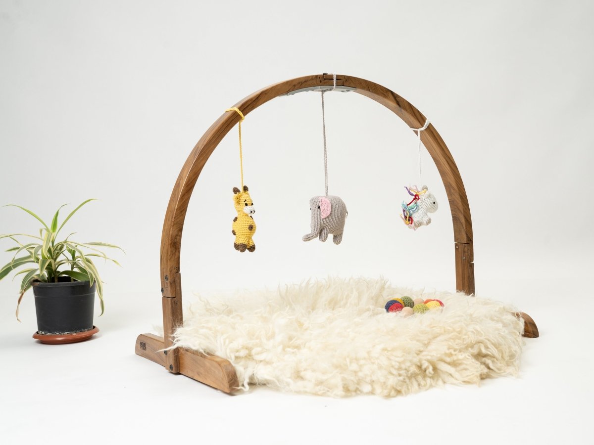 Rocking Potato Arch Baby Activity Gym- Crochet Animals - ABAG-CANMLS