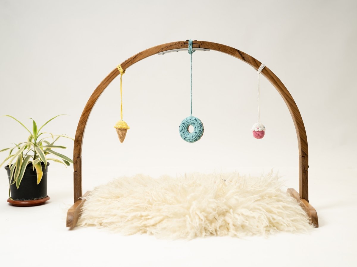 Rocking Potato Arch Baby Activity Gym- Crochet Desert - ABAG-CDSRT