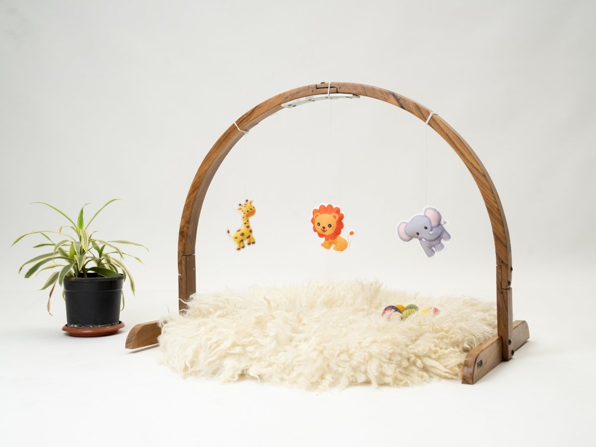 Rocking Potato Arch Baby Activity Gym- Felt Anmals - ABAG-FANMLS