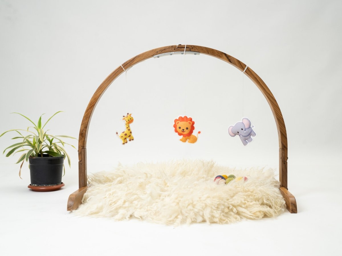 Rocking Potato Arch Baby Activity Gym- Felt Anmals - ABAG-FANMLS