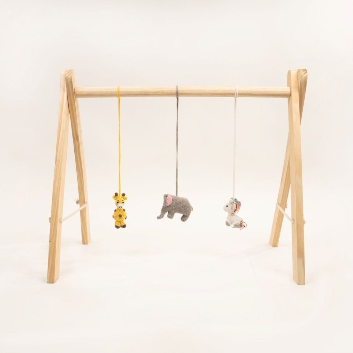 Rocking Potato Baby Activity Play Gym- Crochet Animals - BAG-CANMLS