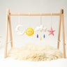 Rocking Potato Baby Activity Play Gym- Felt Star Sun Cloud - BAG-FCLD