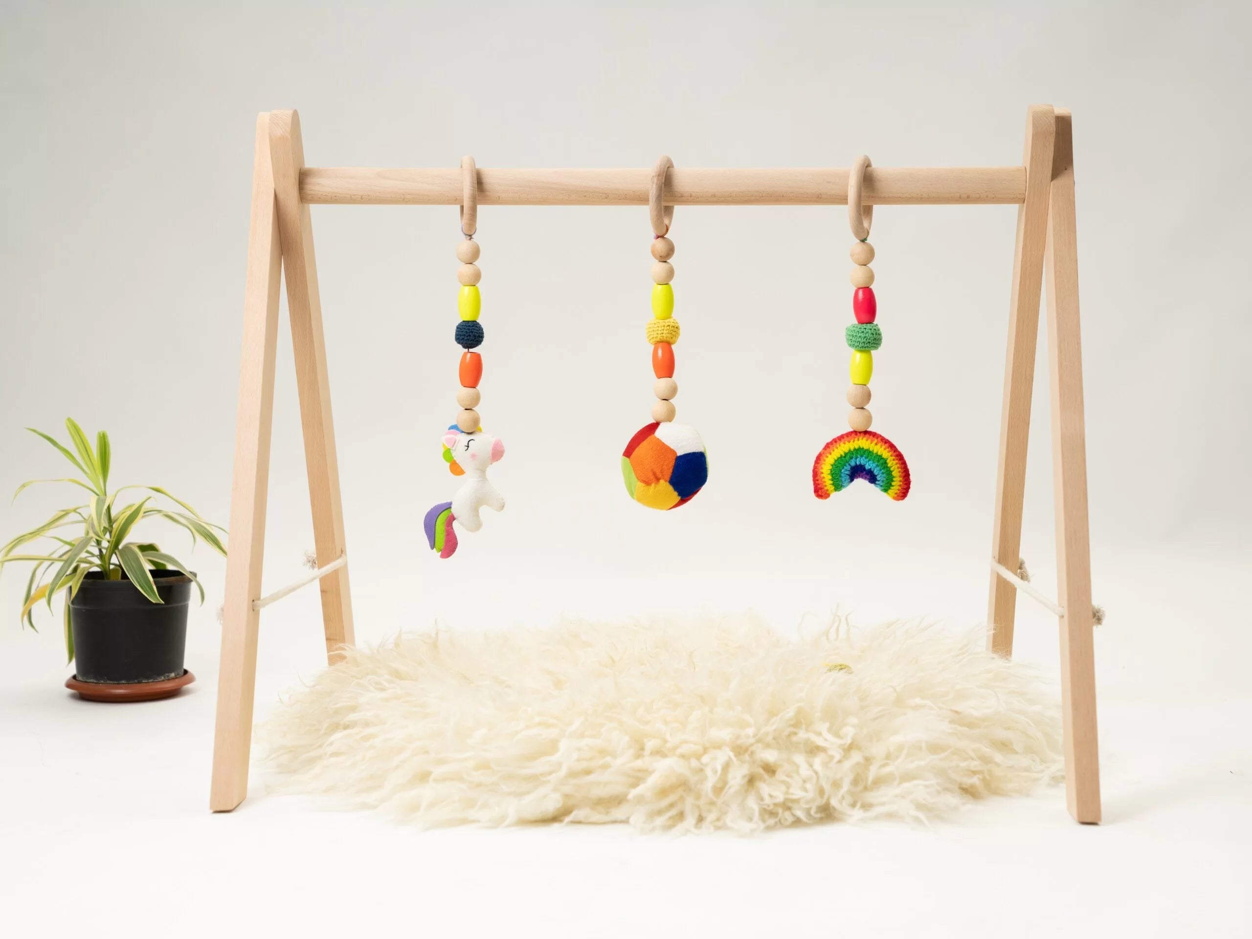 Rocking Potato Baby Activity Play Gym - Rainbow - BAG - RBU