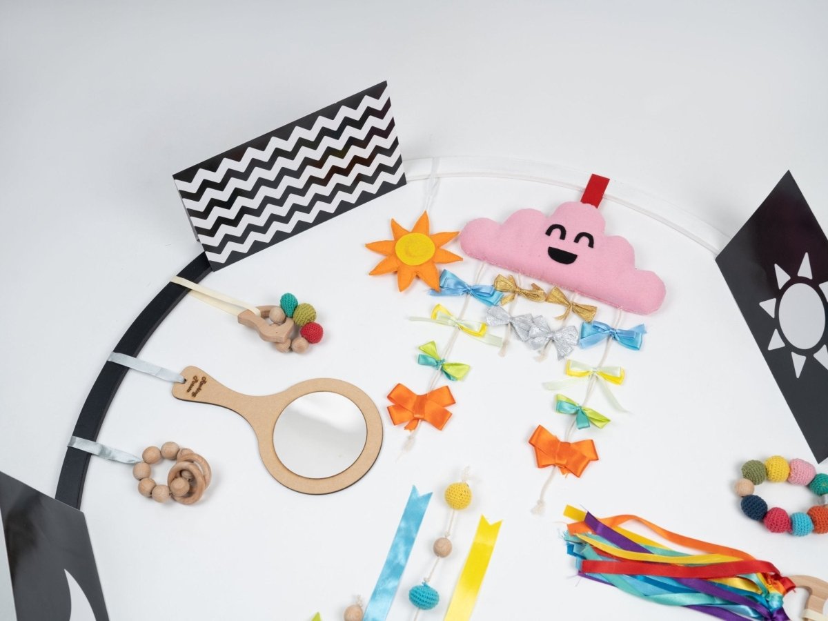 Rocking Potato Developmental Activity hoop (with toys) - DEVAH