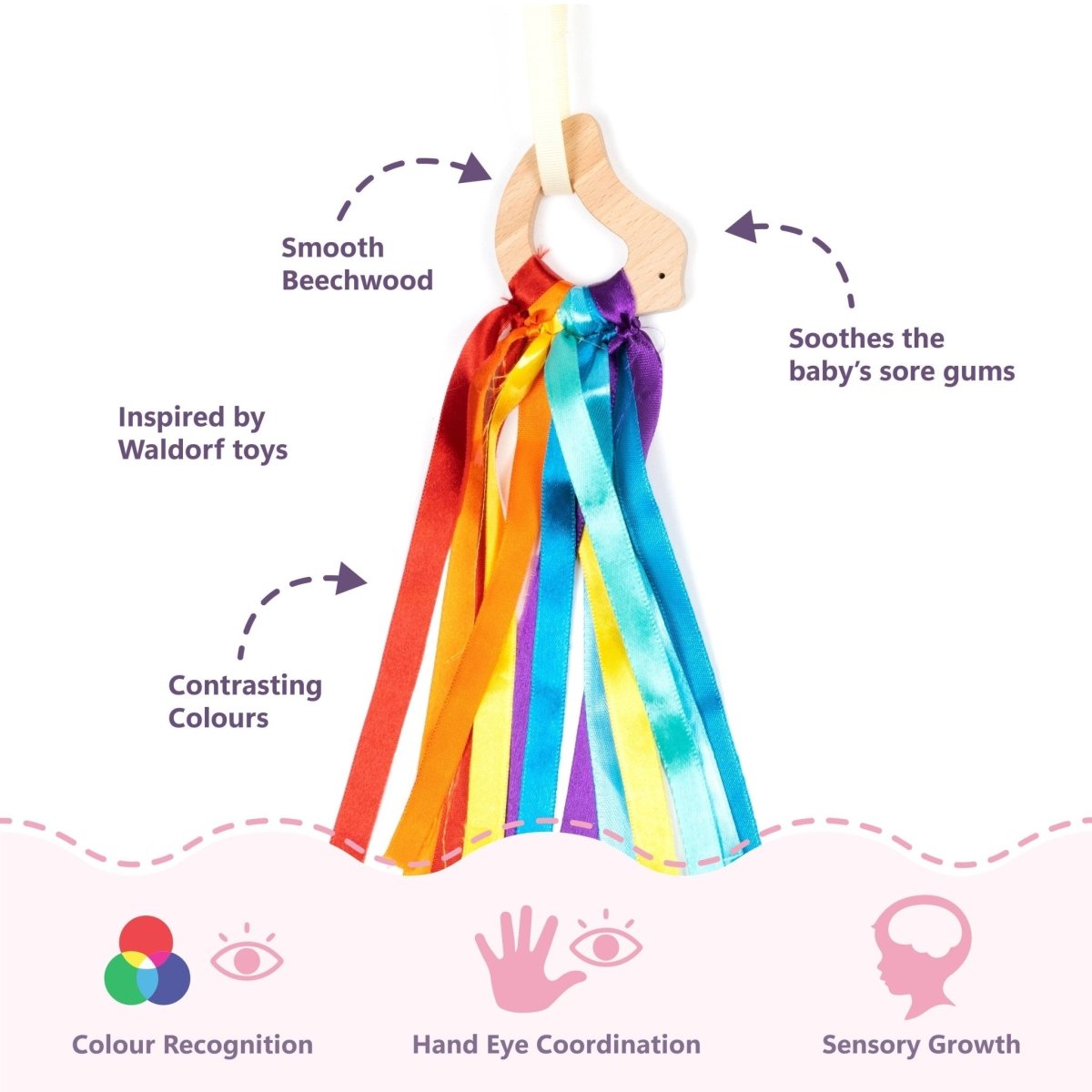 Rocking Potato Developmental Activity hoop (with toys) - DEVAH