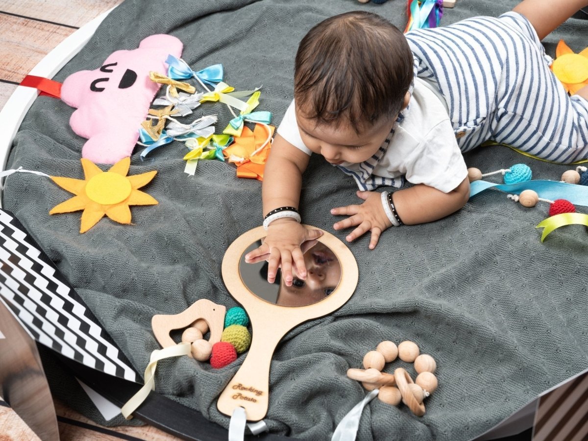 Rocking Potato Developmental Activity hoop (with toys) - DEVAH