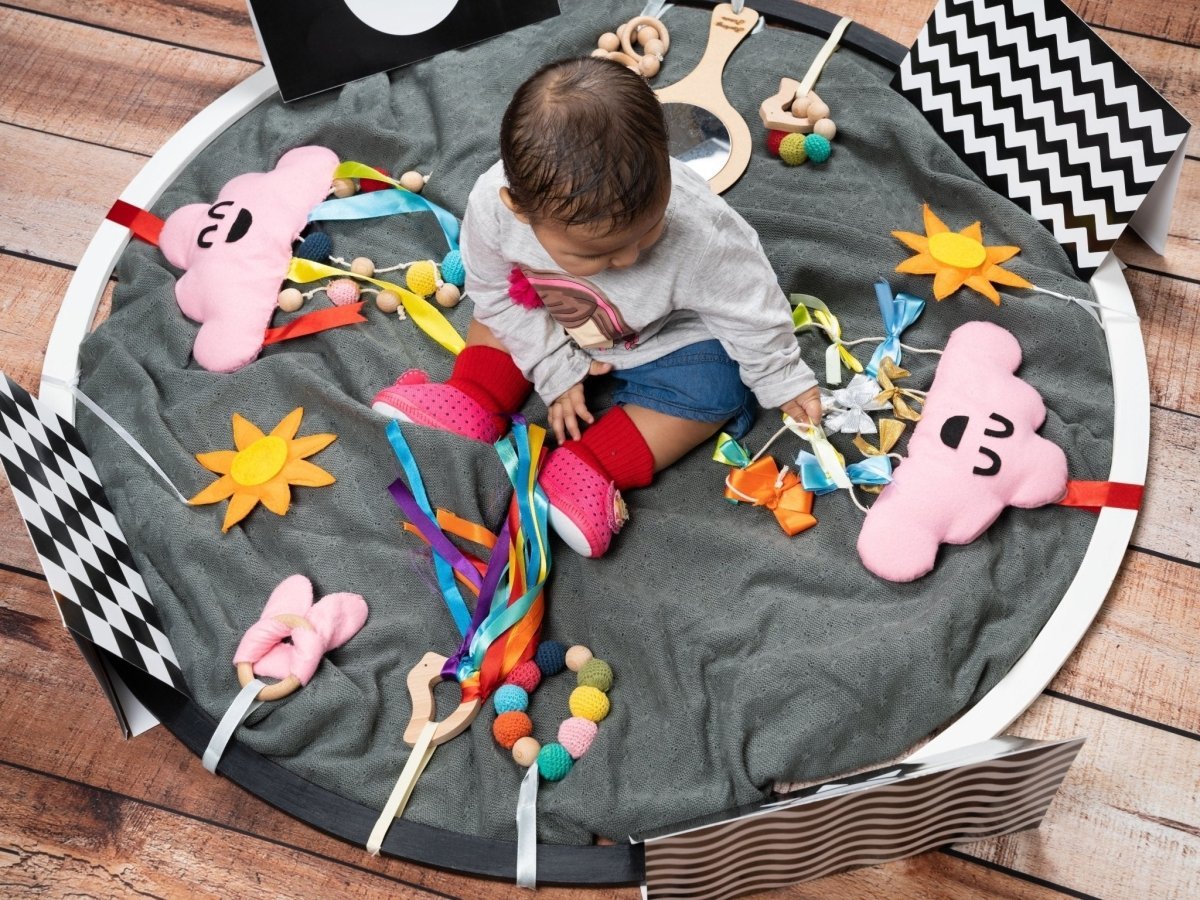 Rocking Potato Developmental Activity hoop (with toys) - DEVAH