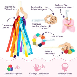 Rocking Potato Developmental Activity hoop (with toys) - DEVAH