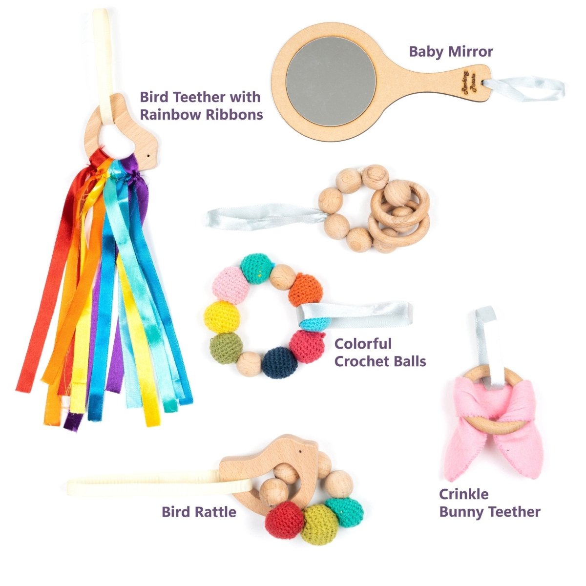 Rocking Potato Developmental Activity hoop (with toys) - DEVAH