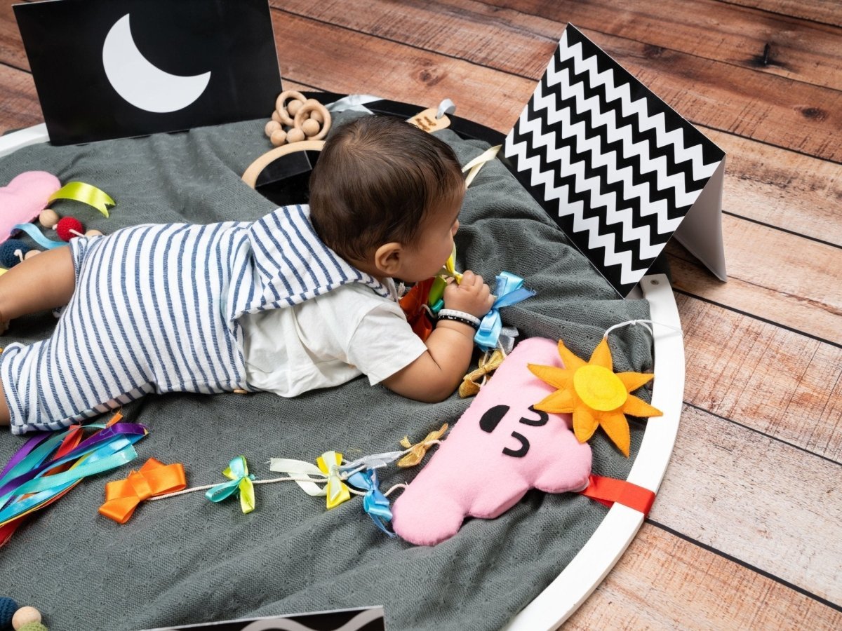 Rocking Potato Developmental Activity hoop (with toys) - DEVAH