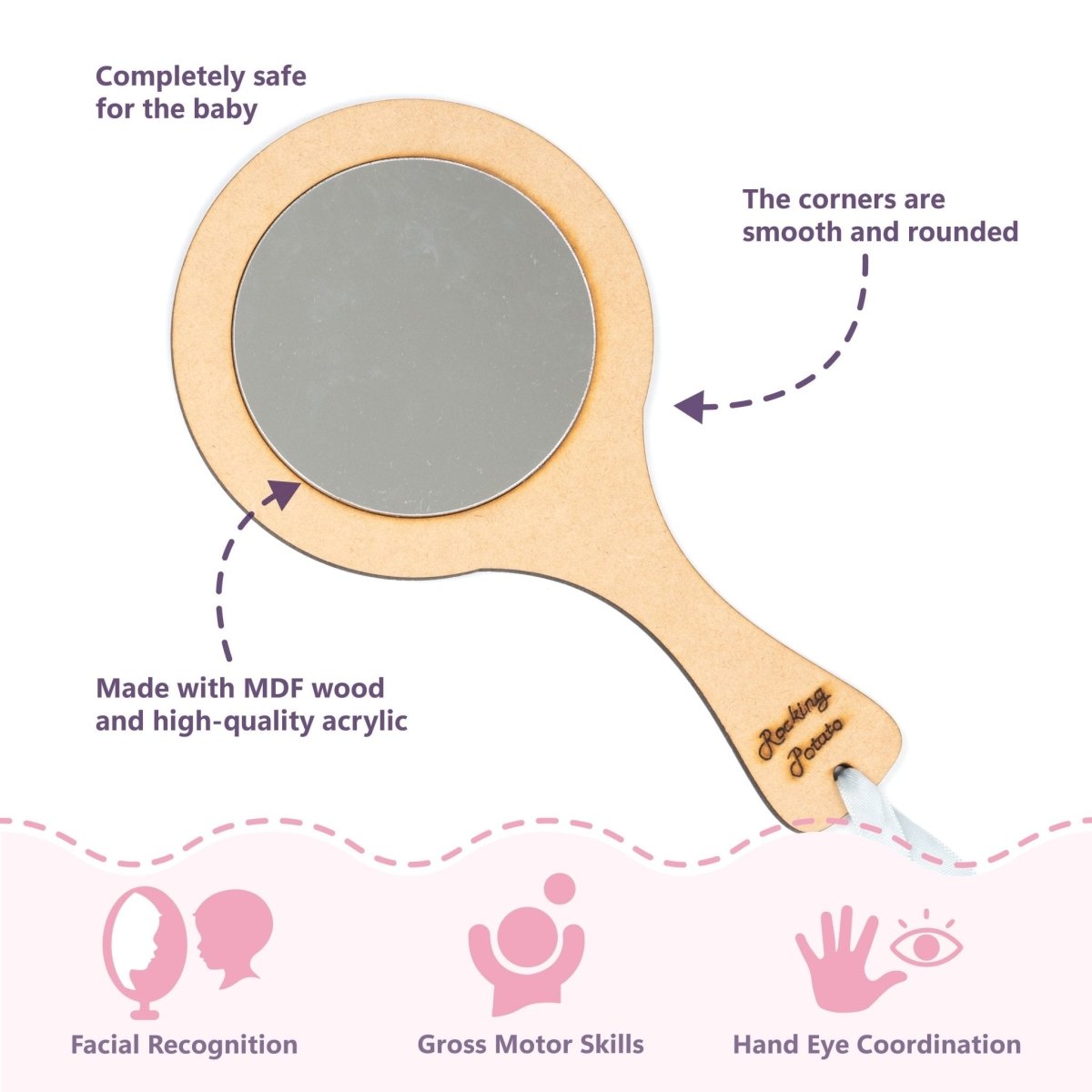 Rocking Potato Developmental Activity hoop (with toys) - DEVAH