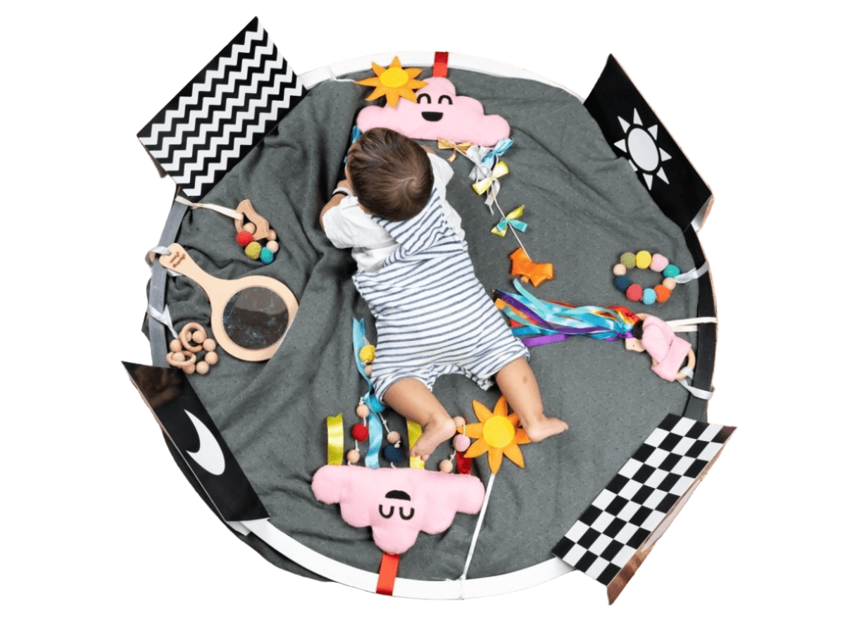 Rocking Potato Developmental Activity hoop (with toys) - DEVAH