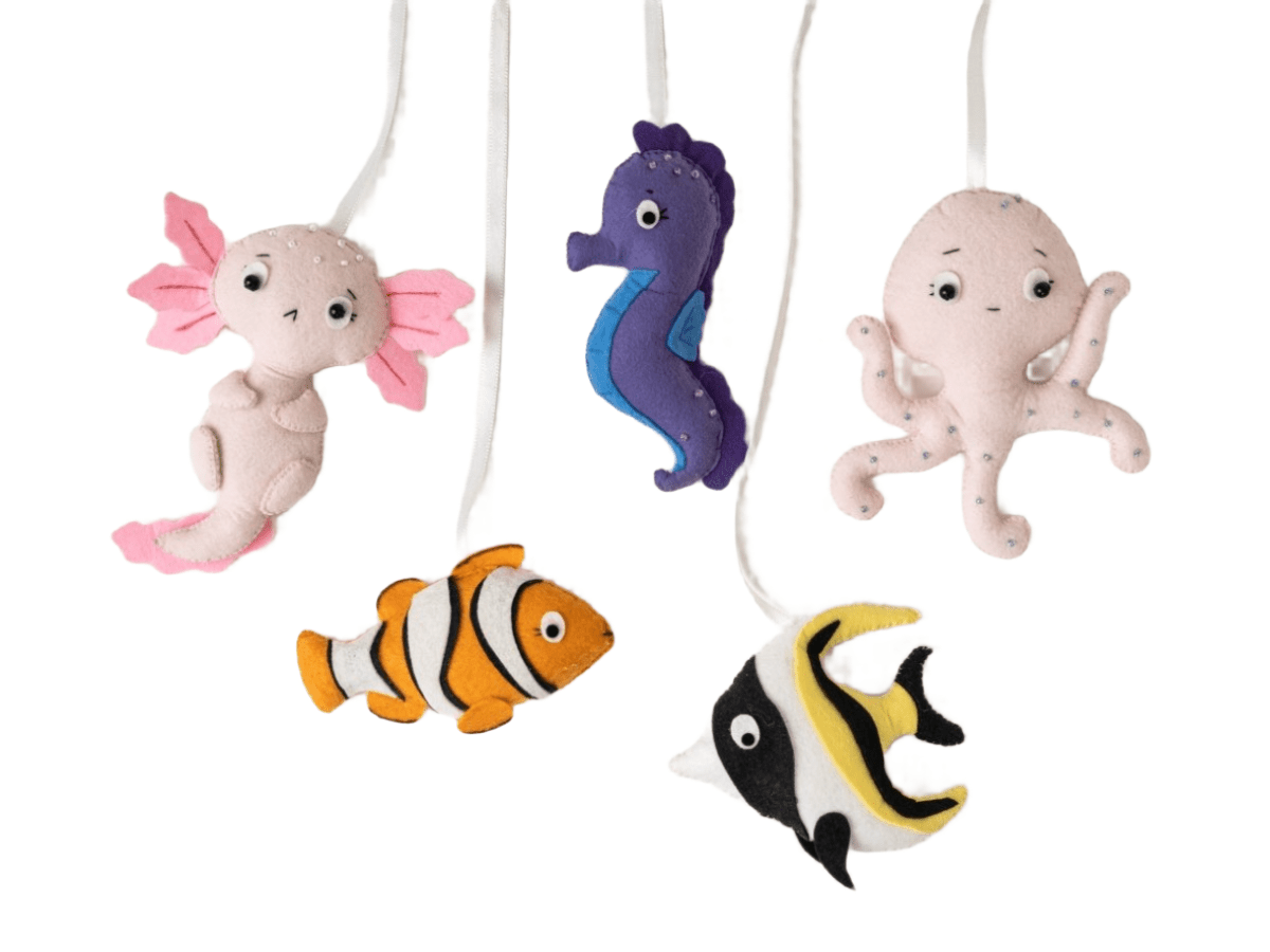 Rocking Potato Felt Ocean Theme Toy Hangings - FOCEAN