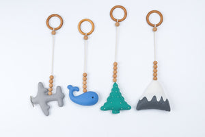 Rocking Potato Felt Terrain - 2 Themed Hanging Toys – Baby Toy Accessories - Toy Hangings
