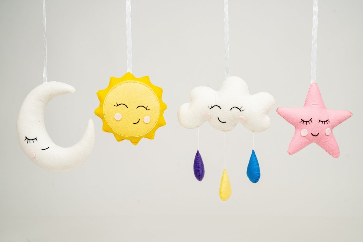 Rocking Potato Hanging Toy - Felt Star Moon Cloud - FCLD