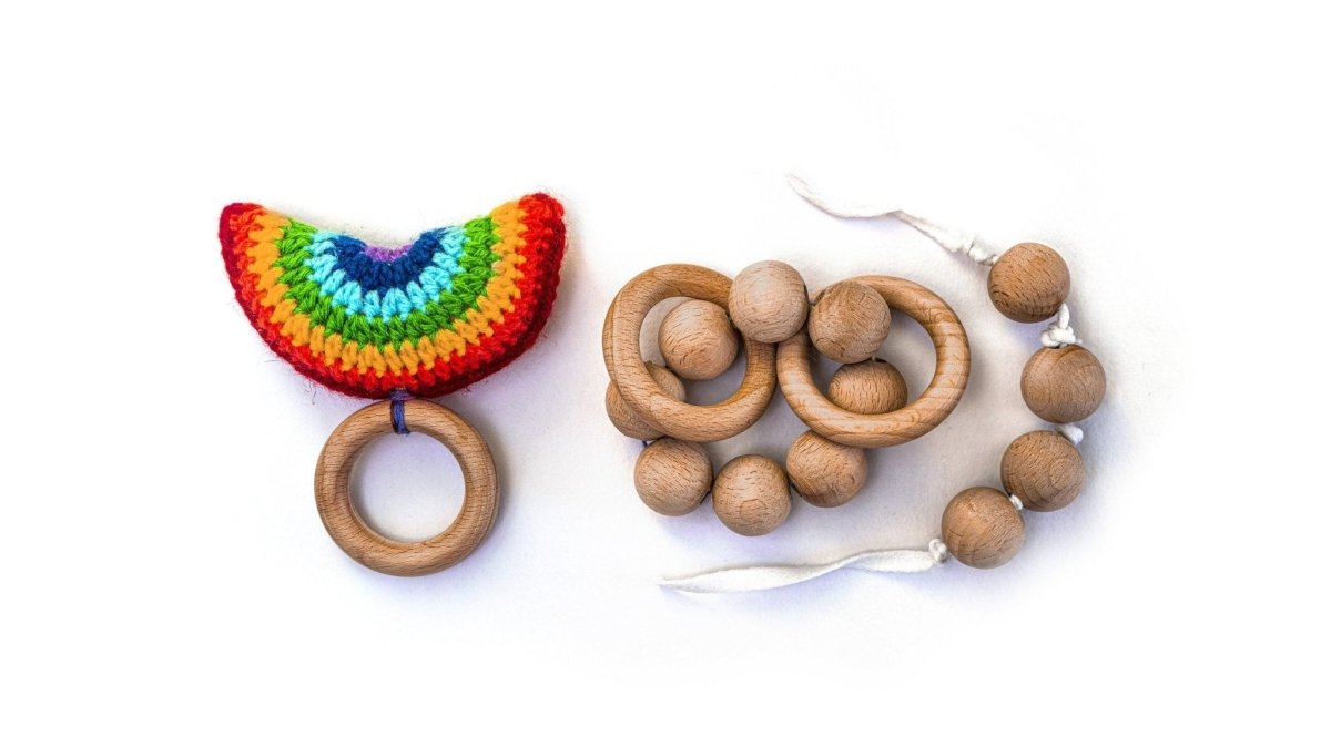 Rocking Potato Rainbow and Beads Teether Montessori Gift - MG-1