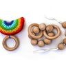 Rocking Potato Rainbow and Beads Teether Montessori Gift - MG-1