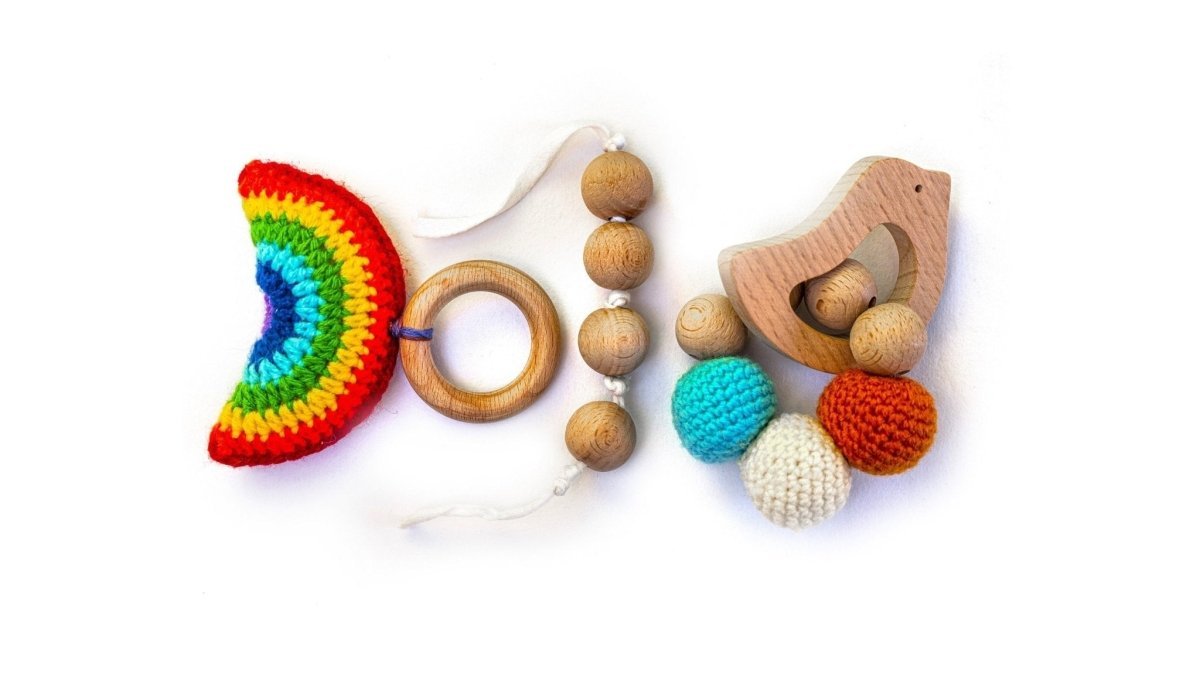 Rocking Potato Rainbow and Bird Teether Montessori Gift - MG-2
