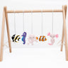 Rocking Potato wooden Baby Activity Play Gym with Felt Ocean Theme Hangings - Play Gym