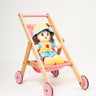 Rocking Potato Wooden Doll Stroller- Pink - DS-Pink