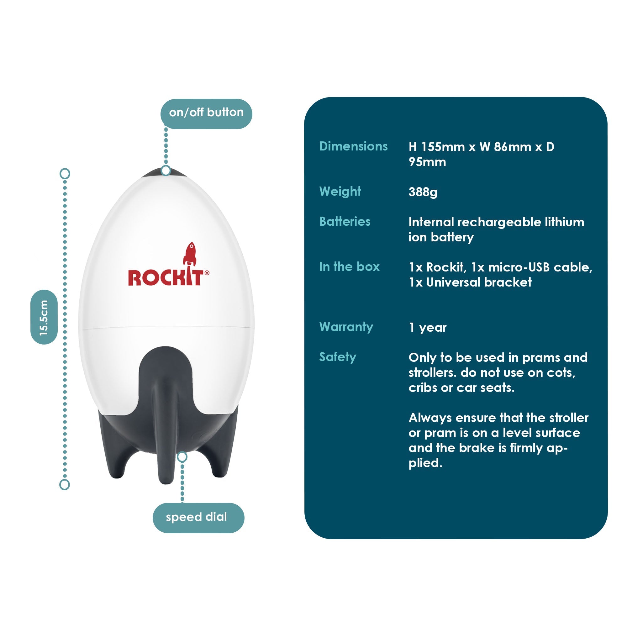 Rockit Rocker - Portable Stroller Rocker - RR02