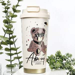 RoseGold Ted Stainless Steel premium Insulated Detox Infuser Bottle with Tea and Fruit Infuser attachment, 520ml - Back To School