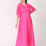 Roselette Maternity and Nursing Gown - DRS-FUSCH-S