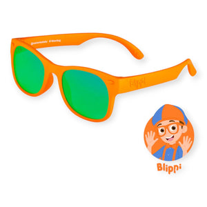 Roshambo Blippi Orange Shades Mirrored Green Baby (0-2 Yrs) - Gears & Toys
