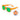 Roshambo Blippi Orange Shades Mirrored Green, Toddler (2-4Yrs) - Gears & Toys