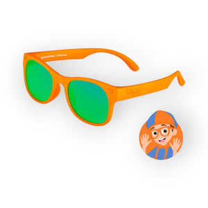 Roshambo Blippi Orange Shades Mirrored Green, Toddler (2-4Yrs) - Gears & Toys