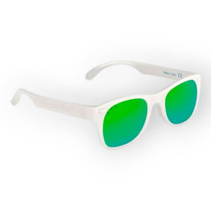 Roshambo Ice Ice Baby White Shades Junior (5+Yrs) Mirrored Green - Gears & Toys