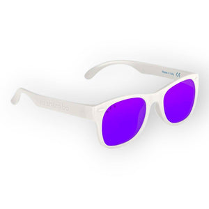 Roshambo Ice Ice Baby White Shades Junior (5+Yrs) Mirrored Purple - Gears & Toys