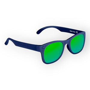 Roshambo Simon Navy Shades Baby (0-2 Yrs) Mirrored Green - Gears & Toys