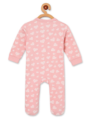 Rosy Hearts Infant Zipper Romper - ROM - TC - RSYHRT - PM
