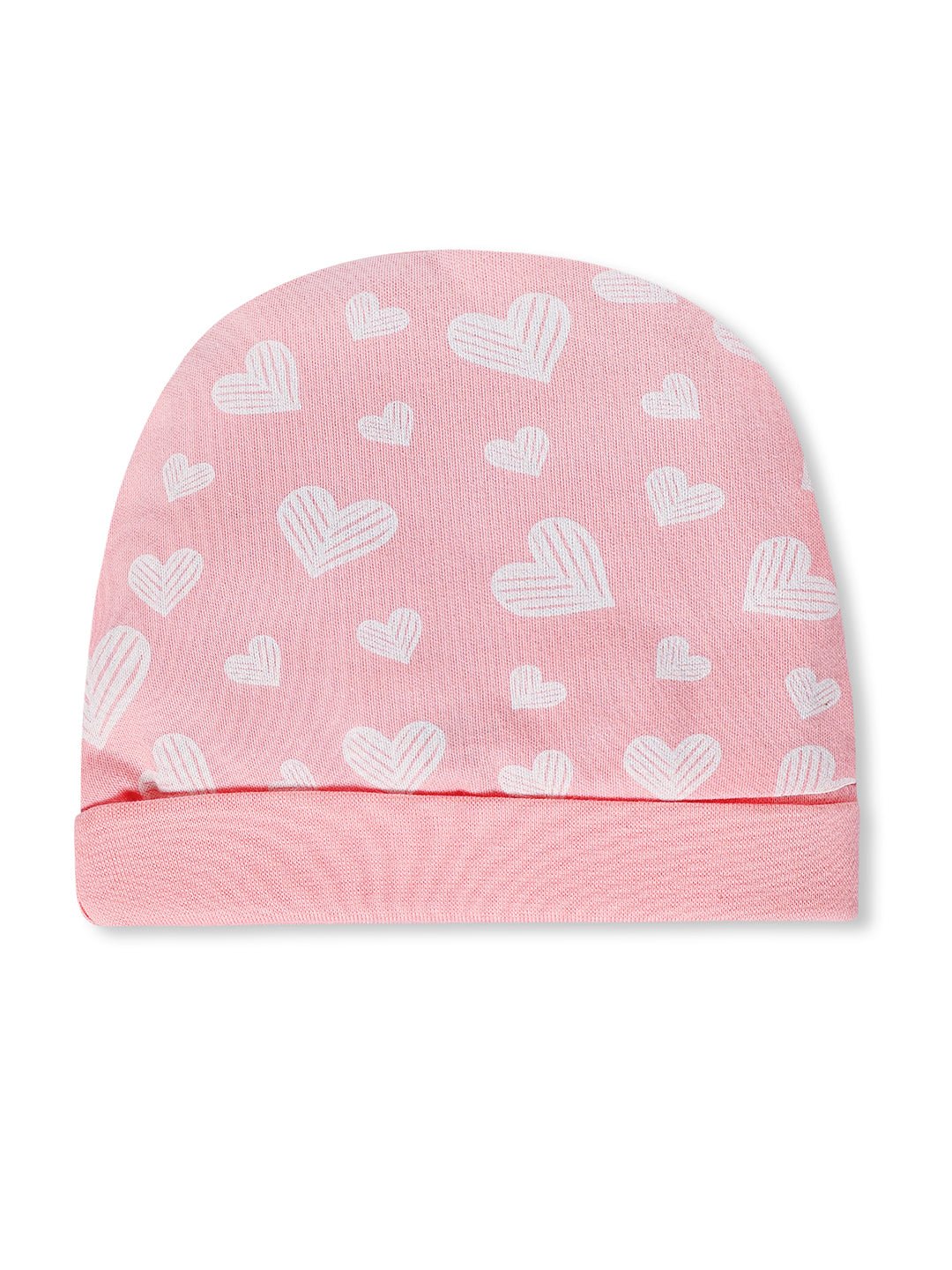 Rosy Hearts - Mittens, Booties and Cap set - MBC - RSYHR