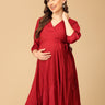 Rouge - a Twist Maternity Wrap Dress - DRS - SK - ROGAT - S