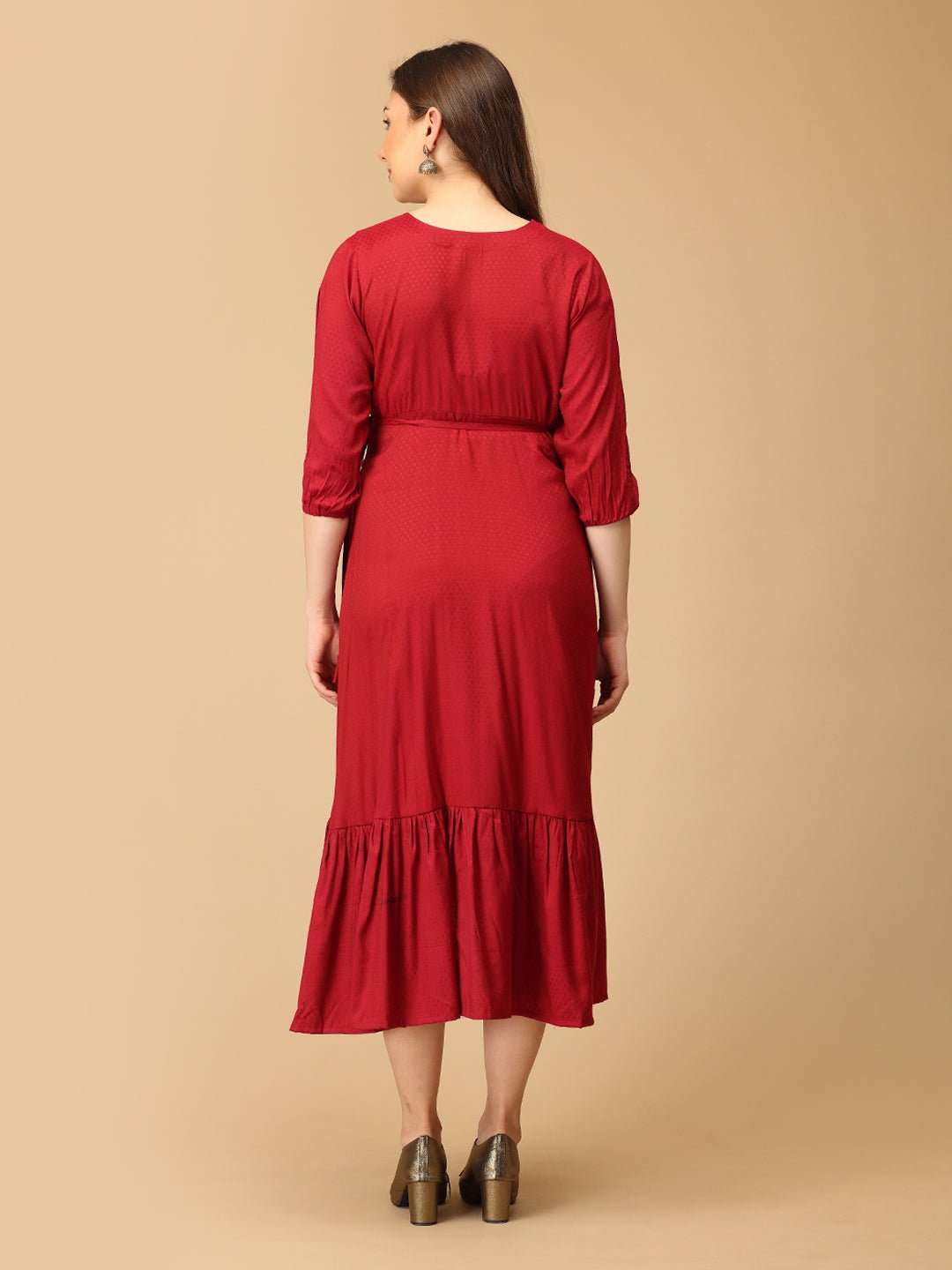 Rouge - a Twist Maternity Wrap Dress - DRS - SK - ROGAT - S