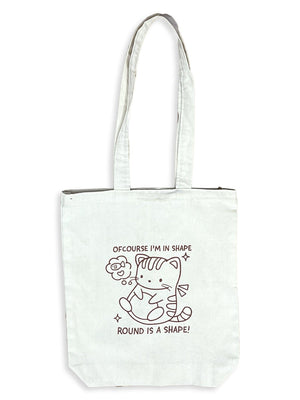 Round is a Shape Tote Bag - TBG - RNDIS