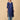 Royal Blue Embroidered Maternity And Nursing Silk Kurta - S Maternity Ethnic Wear