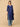 Royal Blue Embroidered Maternity And Nursing Silk Kurta - S Maternity Ethnic Wear