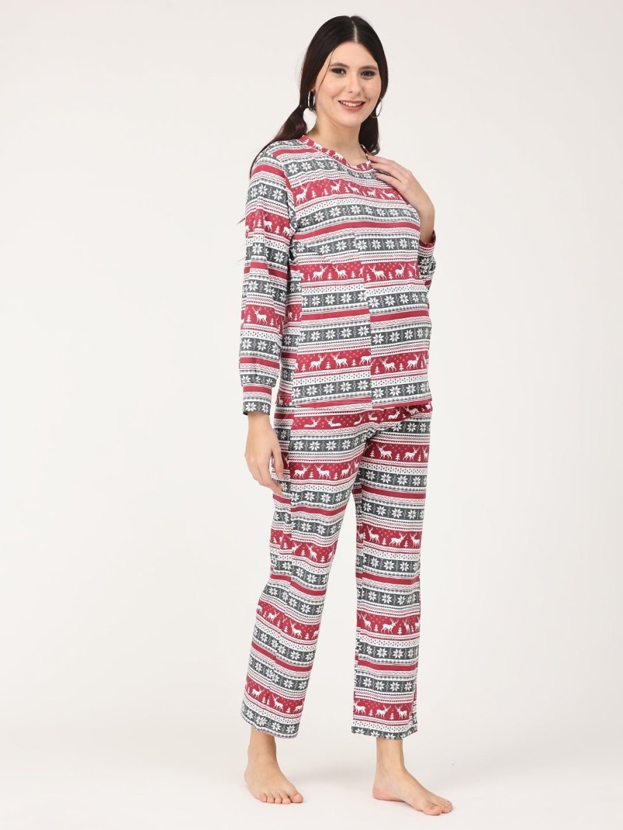 Rudolph Maternity and Nursing Sweatshirt Co- Ord Set - PYJ-RMTW-S