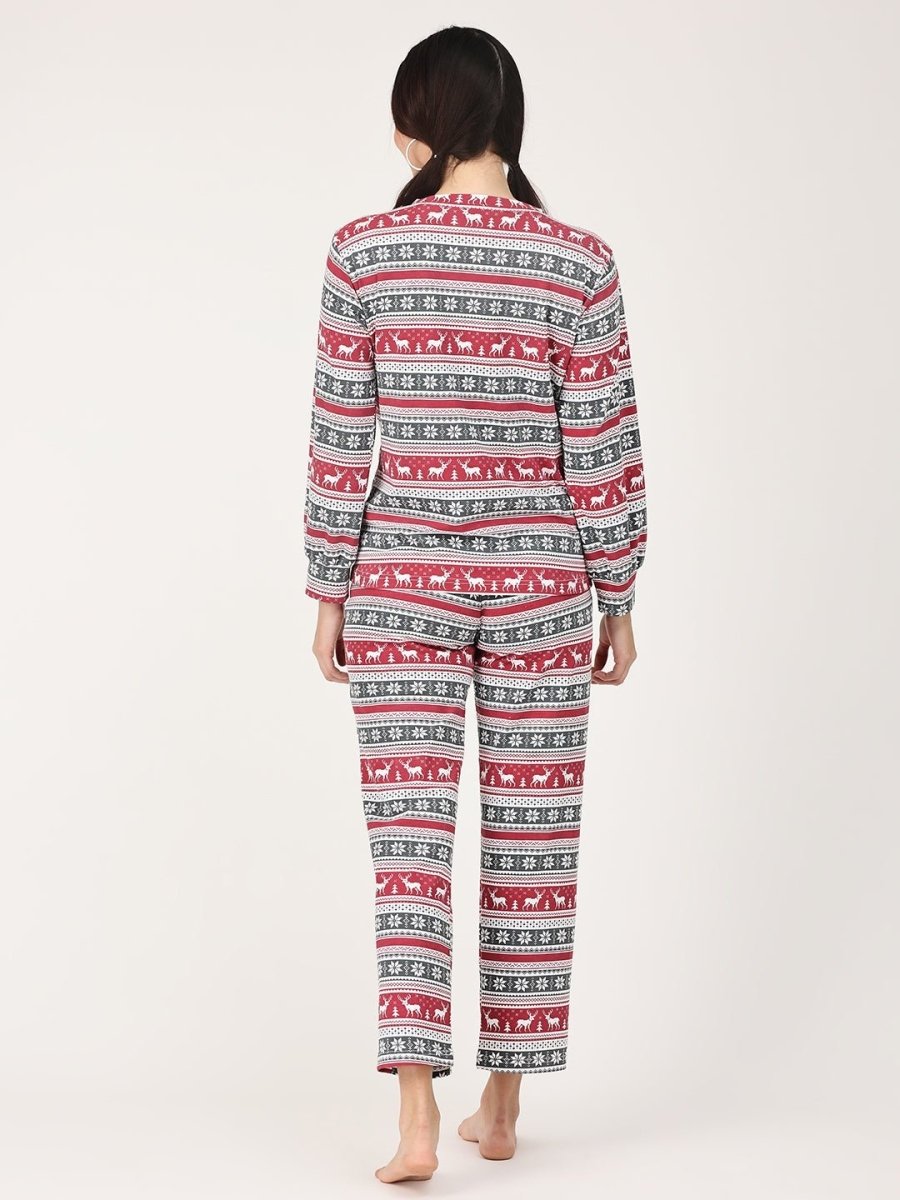 Rudolph Maternity and Nursing Sweatshirt Co- Ord Set - PYJ-RMTW-S